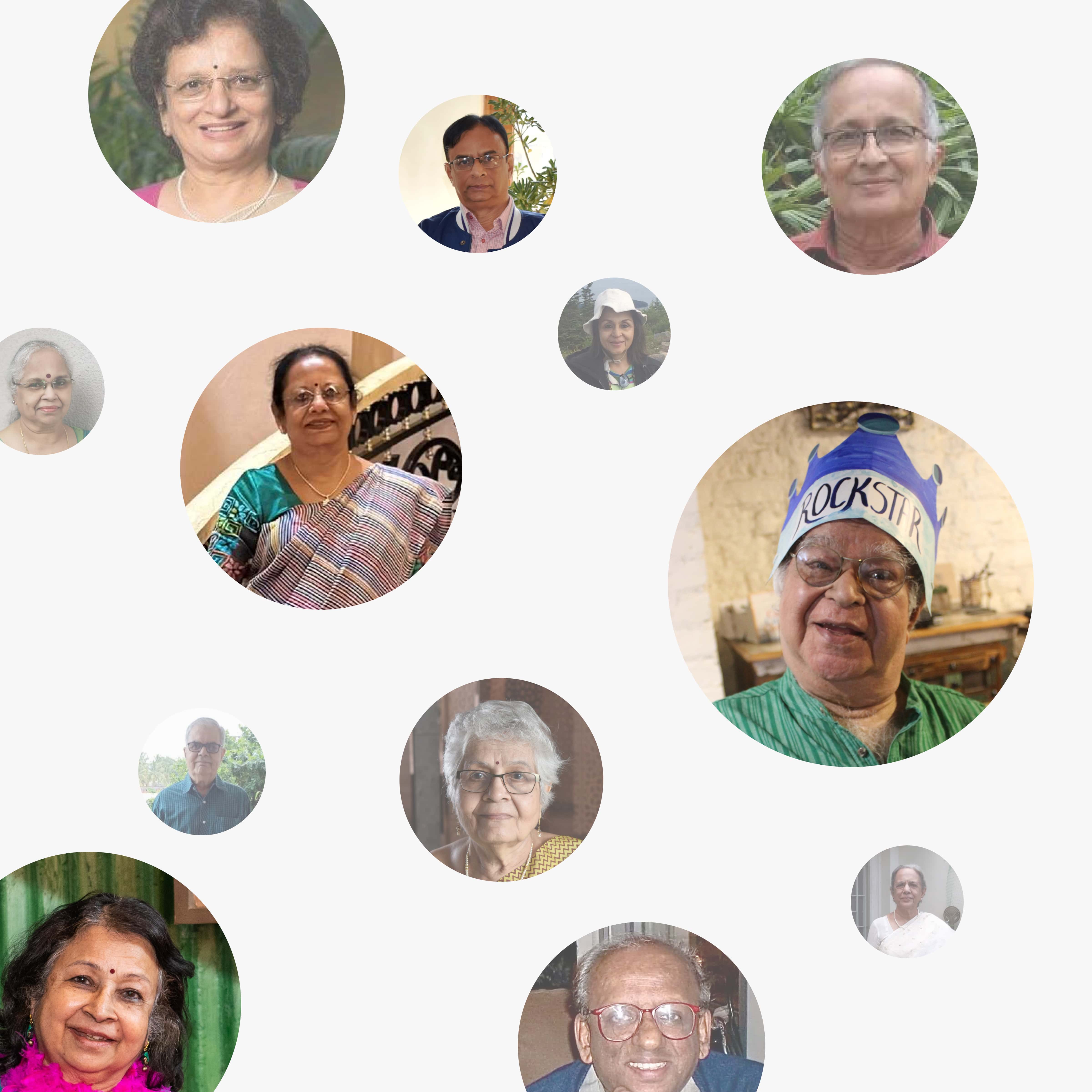 Pictures of Senior Citizens of Silver Talkies